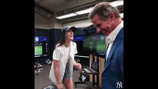 Caitlin Clark stopped by Yankee stadium  (via @Yankees/IG)