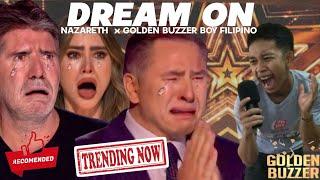 Golden Buzzer : Filipino Boy Makes Judges Cry Most Expensive Votes in America got talent 2024