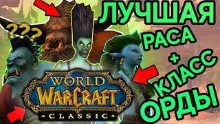 ВЫБОР РАСЫ ЗА ОРДУ ДЛЯ КЛАССА В WORLD OF WARCRAFT CLASSIC!!!