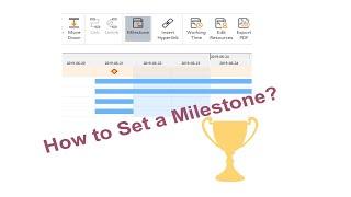 How to Set a Milestone with Edraw Project