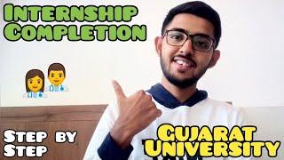 Internship Completion Certificate from Gujarat University