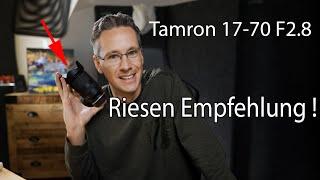 Tamron 17-70 f2.8 Zoom Objektiv  Vergleich mit Sony 16-55 f2.8 TEST Deutsch