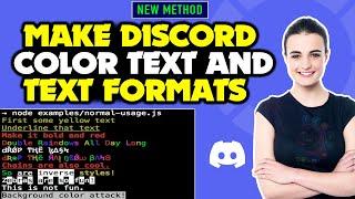 How To Make DISCORD COLOR TEXT and Text Formats [All formate] 2024