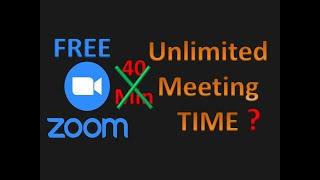 FREE Unlimited ZOOM time | How to remove 40 minutes time limit &  Continue on ZOOM | C&SLF