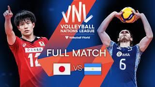  ARG vs.  JPN - Full Match | Men's VNL 2021