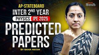 AP inter 2nd year || predicted papers || physics