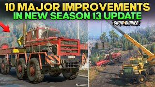 New Season 13 Update 10 Major Improvements in SnowRunner You Need to Know