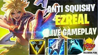 Playing Crazy Anti Squishy Ezreal Build - Wild Rift HellsDevil Plus Gameplay