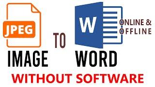 JPEG to Word Converter  |  How to convert jpeg to word  |  Photo to Text