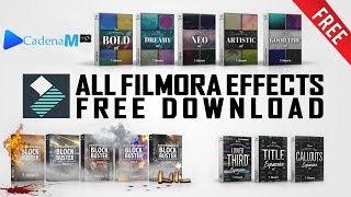 How to Download and Install All Filmora Effects Pack For Free! - (Link in the Discription) -