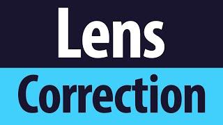 Lens Correction Adobe Photoshop CC