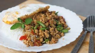 Thai Holy Basil Stir-Fry Recipe (Pad Kra Pao) ผัดกะเพรา - Hot Thai Kitchen!