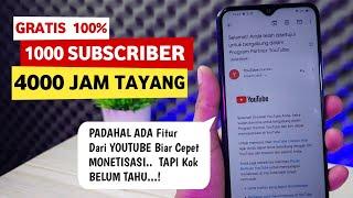 Cara Menambah Subscriber YouTube TERBARU | 1000 Subscriber 4000 Jam Tayang
