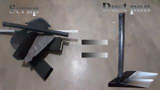 [DIY] Transforming scrap aluminum and a broken dustpan in one. "How to make a dustpan."