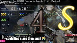 Osu!mania Luna Clock 96.50% (4th dan tech)