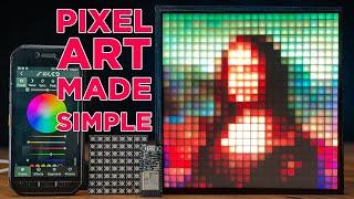 How to make Custom Pixel Art with NO CODE on Any LED Grid - GlowBit Matrix With WLED & ESP32/ESP8266