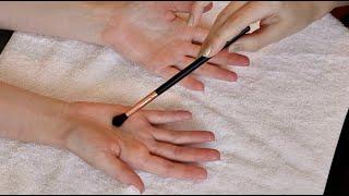 ASMR | Relaxing Hand, Palm, & Forearm Treatment  (ft.@matildaonvideo, massage, tracing, whisper)