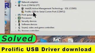 Prolific USB Windows  8.1 and Windows 10  driver issue resolved - Robojax
