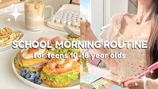 10-18 year olds school morning routine | simple and productive