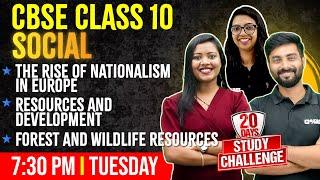 CBSE 10 Social|The Rise of Nationalism in Europe/Resources & Development/Forest &Wildlife Resources