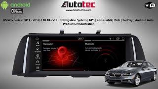 AutoTecPro BMW 5 Series (2011-2016) F10 F11 10.25" HD Android Screen Navigation CarPlay Android Auto
