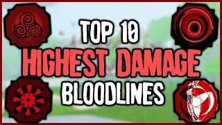 Top 10 *HIGHEST DAMAGE* Bloodlines in Shinobi Life 2 | Shindo Life Bloodline Tier List