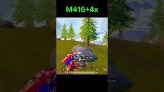 M416+4x best spray#viralvideo #viralshorts #shortvideo #pubgmobile #bgmi #best1v4clutchpubgmobile