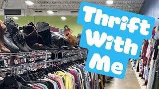 Thrifting with Me - Full Time Reseller Spreading Knowledge (Huge find too)