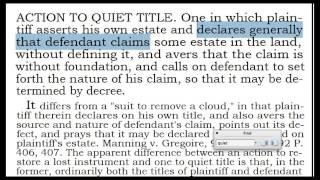 Stopping Foreclosure Strategy by Presetnment & Quiet Title Action