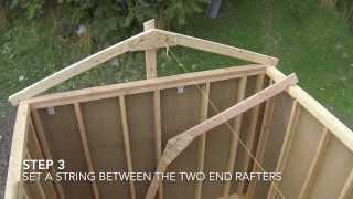 How To Build A Shed - Part 7 - Shed Roof Framing