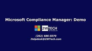 Microsoft Purview Compliance Manager Demo: Master Regulatory Compliance in Microsoft 365