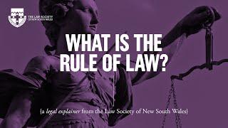 What is the rule of law?