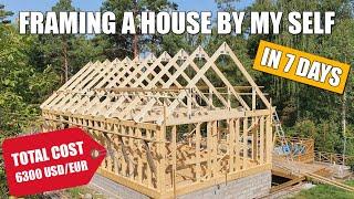 Framing a house by myself, 7 days and under $6300 (Ep.2)