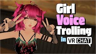 "YOUR VOICE CHANGED?!" | Girl Voice Trolling in VrChat