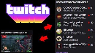 How to remove people from your recommended channels on Twitch