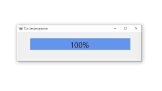 How to create custom progressbar with Text - VB.net