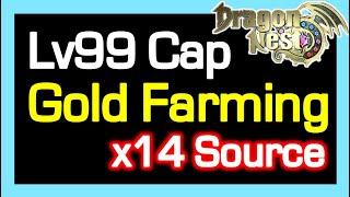 Lv99 cap Gold Farming TIPS : x14 Gold Source / Dragon Nest