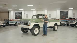 Ford F250 Highboy | Velocity Restorations 1970 Boxwood Green Ford F250