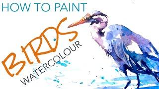 Watercolour Bird TUTORIAL Quick and simple