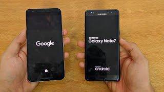 Samsung Galaxy Note 7 vs Nexus 6P Official Android 7.0 Nougat - Speed Test! (4K)