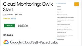 Cloud Monitoring: Qwik Start | GSP089 | Google Cloud Skills Boost | QUICK-GCP-LAB | 2024 #qwiklabs