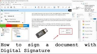 How to sign a document with Digital Signature?