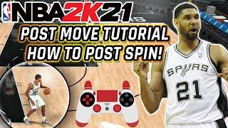 NBA 2K21 HOW TO POST SPIN TUTORIAL WITH HAND CAM! HOW TO POST SPIN IN NBA 2K21! POST SPIN TECHNICIAN