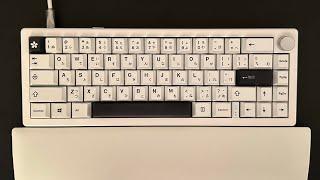 GMK67 Budget Keyboard KTT whites switches