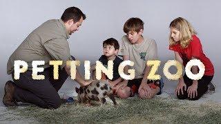 HiHo Petting Zoo - Kids Meet a Juliana Pig, a Mara, and a Wallaby! | Kids Meet | HiHo Kids