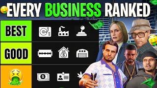 RANKING EVERY BUSINESS From WORST To BEST in GTA Online (GTA5 Best Businesses)