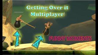 Getting Over it Multiplayer Funny Moments with Flaminga Dinga!