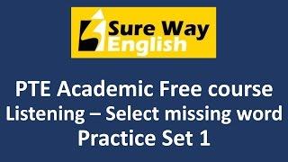 PTE Select Missing Word Practice Questions with Answers Explanations | PTE Select Missing Word Tips