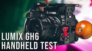 Panasonic GH6 in-camera stabilization test with Zacuto Cage & Zarn