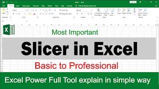 How to use Slicer in Excel